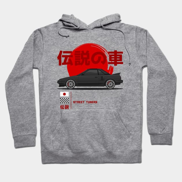 Tuner Black MR 2 MK1 JDM Hoodie by GoldenTuners